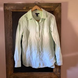 GAP Boyfriend Fit Mint Buttondown Shirt Sz. S